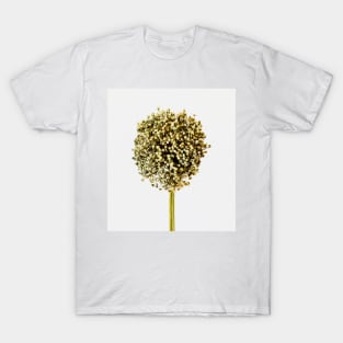 Botanical art photography. Garlic head blossom. T-Shirt